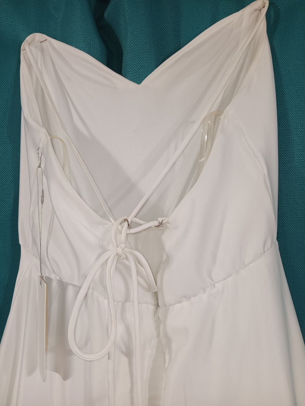 White Women's A-Line Dress - Picture 5 of 7